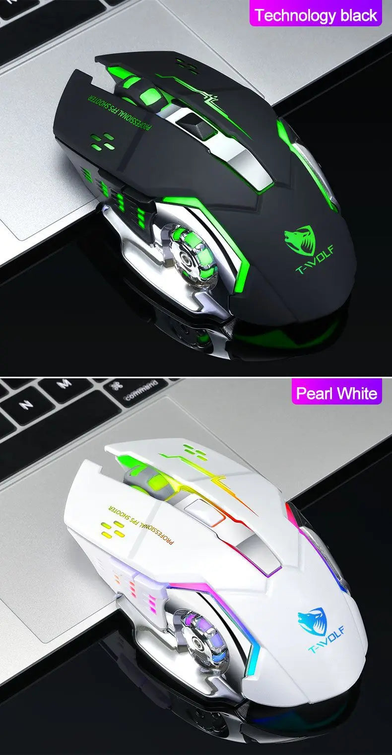 New Wireless Mouse Charging Gaming Mouse Mute Backlit Mouse Mechanical Ergonomic Optical Computer Accessories for PC Laptop