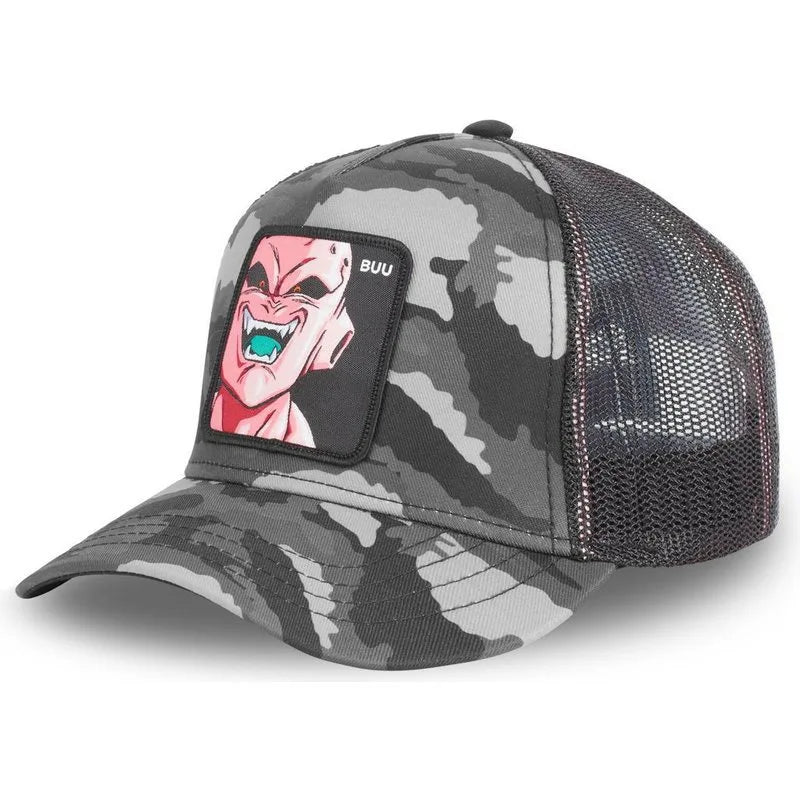 New Dragon Ball Son Goku Cap Summer Travel Peaked Cap Men's Embroidery Hip-Hop Cap Style Sun Visor Adjustable Trucker Mesh Cap