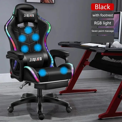 High quality gaming chair RGB light office chair gamer computer Ergonomic swivel chair Massage Recliner New gamer chairs