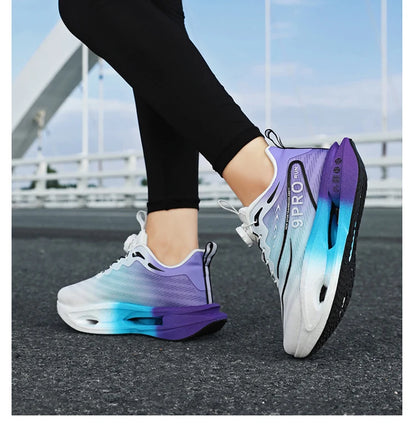 New Men's and Women's Running Shoes Breathable Racing Sports Shoes Carbon Cushion Lightweight Men's Jogging Training Shoes