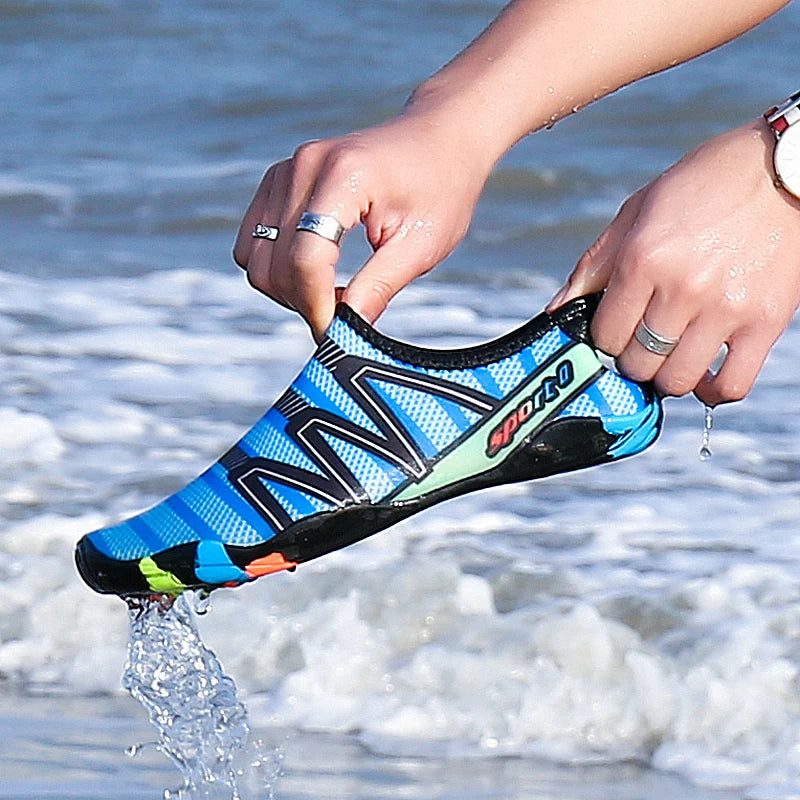 Aqua-schoenen, sneldrogende strand- en waterschoenen, unisex zwem-aquaslippers, barefoot-surfschoenen, Upstream-sneakers, lichte zomersokken voor buiten