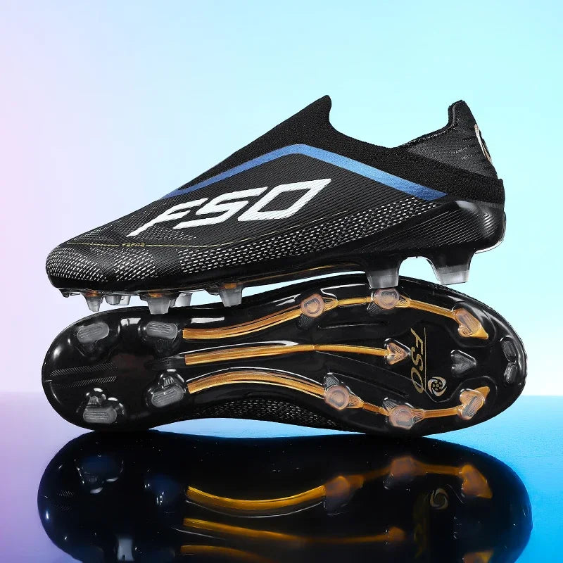 Nouvelles chaussures de football pour hommes, crampons de gazon très vendus, chaussures de football respirantes, chaussures de match de haute qualité, baskets antidérapantes pour garçons, légères pour l'extérieur
