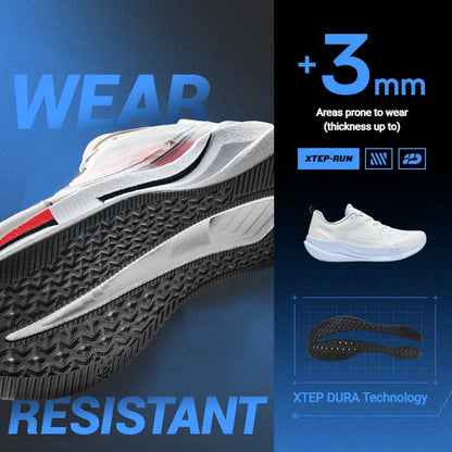 Xtep 2000 km 5.0 hardloopschoenen voor dames, slijtvast, duurzaam, gevechtsbestendig, lichtgewicht sneakers 874118110024