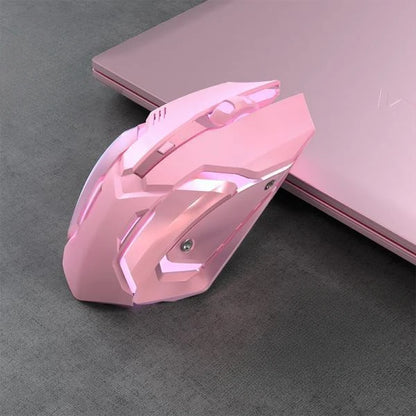 Gaming Mouse Rechargeable 2.4G Wireless Bluetooth Mouse Mute Ergonomic Mouse for Computer Laptop LED Backlit Mice