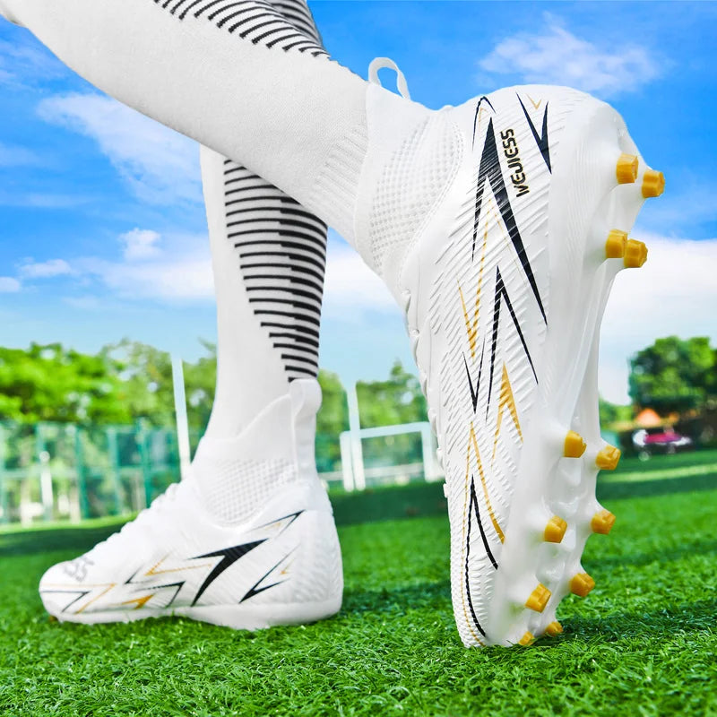 Bottes de Football professionnelles pour hommes, chaussures de Football pour adultes, baskets de sport de plein air, crampons de Football ultralégers, entraînement