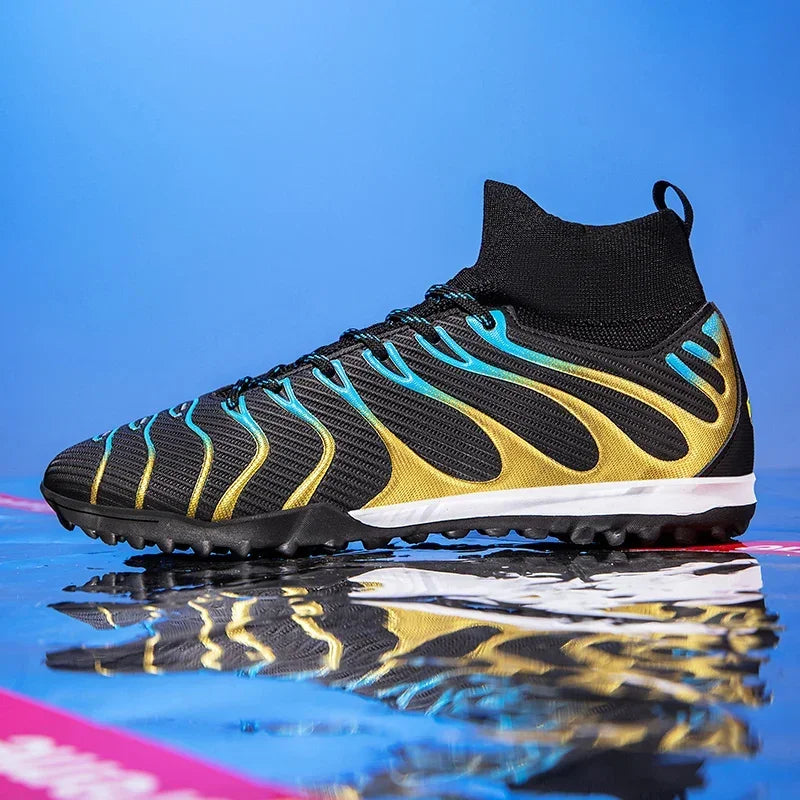 Chaussures de Football pour hommes, chaussures de Sport FG/TF, bottes d'entraînement en plein air pour garçons, antidérapantes, longues pointes, Futsal d'intérieur confortables