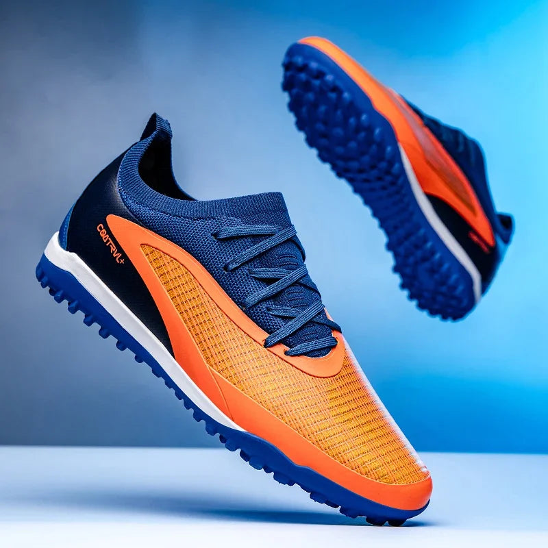 Neue Herren-Fußballschuhe für draußen, atmungsaktive Fußballschuhe für Erwachsene mit rutschfester Sohle, lange Stollen, Sportschuhe für Training, Jungen und Spiel, komfortabel