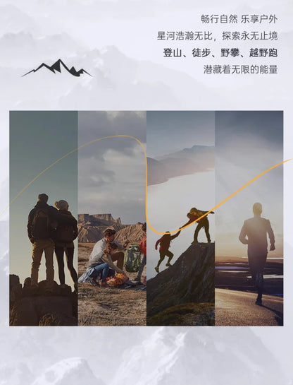 Men's Stylish Outdoor Hiking Shoes Hard-wearing Trekking Sneakers with Plush Warm Lining for Winter Male Footwear