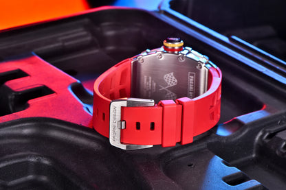 2026 New PAGANI DESIGN Men's Quartz Watches VH65 Movt Skeleton Dial 100M Waterproof Sport Rectangle Sapphire Glass Watch for Men