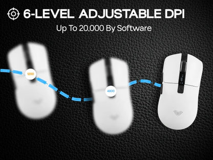 AULA SC590 PRO Wireless Gaming Mouse, Tri-Mode Bluetooth, 2.4GHz & Wired Gaming Mouse, 20000 DPI PAW3311 Sensor, 1000Hz Polling Rate RGB Gaming Mouse