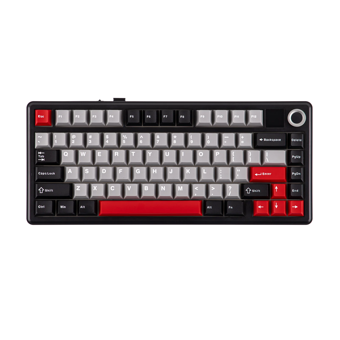 EPOMAKER X AULA F75 MAX Tastiera meccanica compatta 75% con layout ANSI, connessione cablata/Bluetooth/wireless 2.4GHz, schermo TFT e manopola