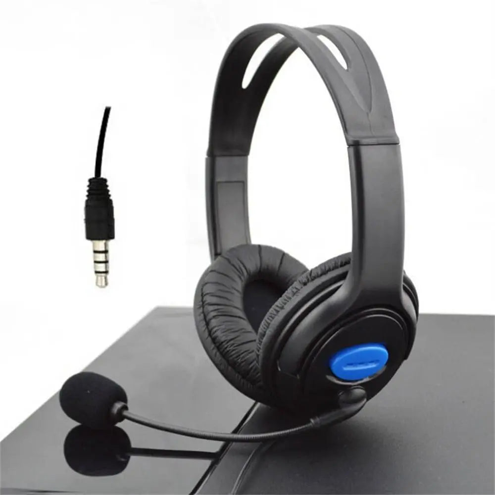 Écouteurs avec Microphone casque de jeu filaire basses profondes sur l'oreille casque de musique isolation du bruit 3.5mm Gamer écouteur ordinateur portable