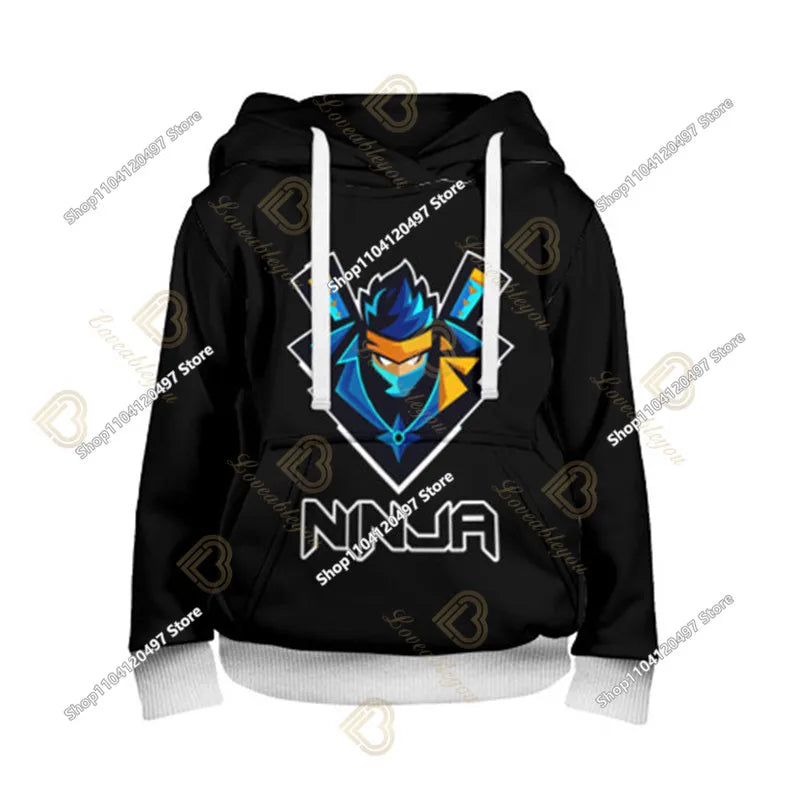 Children Battle Royals Hoodie Fortnite Boys Girls Cartoon Printed Pullovers Kids Sweatshirt Harajuku Streetwear Spring Winter