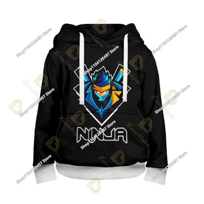 Children Battle Royals Hoodie Fortnite Boys Girls Cartoon Printed Pullovers Kids Sweatshirt Harajuku Streetwear Spring Winter