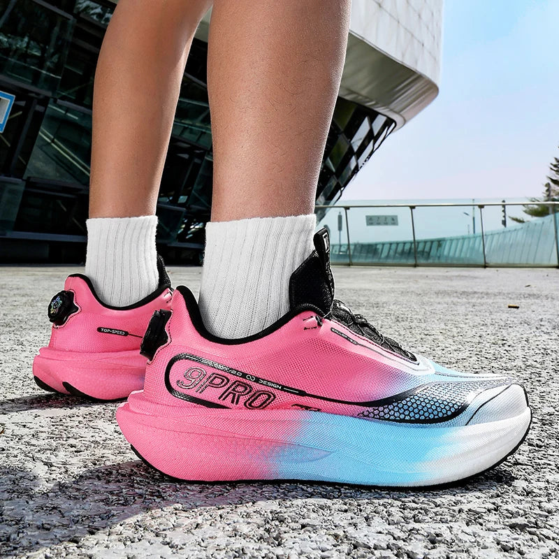Unisex Sports Shoes Soft Sole Lightweight Flat Bottom Competition Training Shoes 2026 New Shock-Absorbing Racing Running Shoes