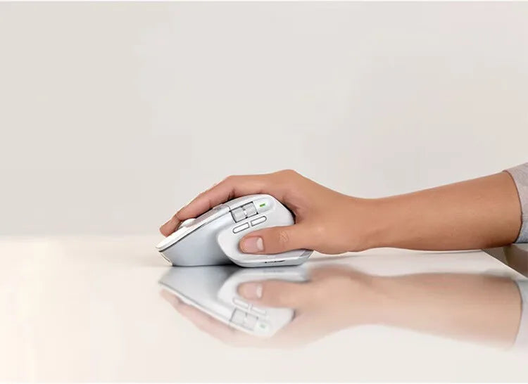 Logitech MX Master 3S Wireless Bluetooth Mouse, Business Office Softtone Mouse, Ergonomic Business Office Mouse