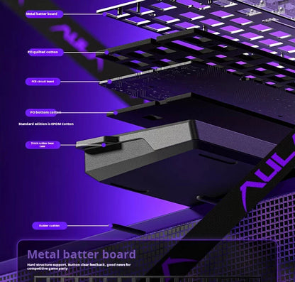 AULA WIN60 HE Magnetic Axis Mechanical Keyboard, 61-Key Wired Gaming Keyboard with Hall Effect Switches, 8K Polling Rate, Hot-Swappable RGB Keyboard for Esports & PC Gaming