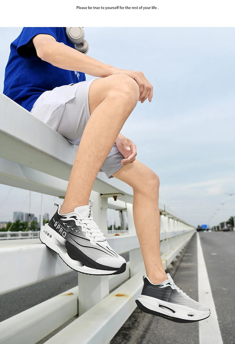 Baskets de marathon respirantes pour hommes - Chaussures de basket-ball tendance - Chaussures de marche pour homme - Baskets décontractées pour femme - Légères