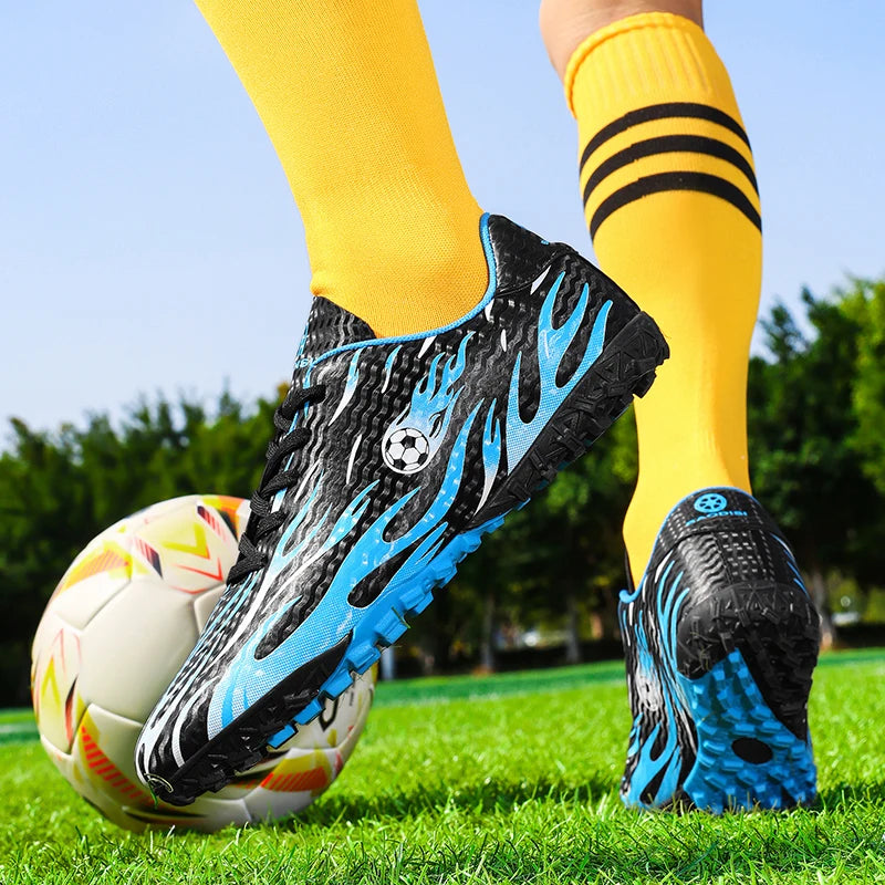 Nouvelles chaussures de football pour homme, chaussures de football professionnelles, baskets confortables pour les matchs en plein air, chaussures de sport antidérapantes pour garçons, unisexe