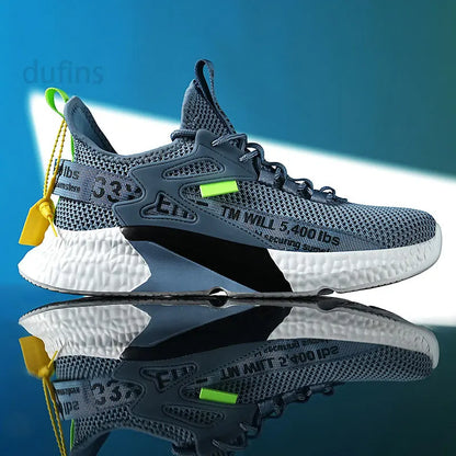 Scarpe da uomo nuove, sneakers, leggere, casual, alla moda, da corsa, elastiche, per il tempo libero, in rete, estive, sportive, da tennis, da passeggio, taglia