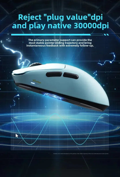 SCYROX V6 Wireless Gaming Mouse with PAW3950 Sensor, 8KHz Polling Rate, 24,600 DPI, 40g Ultra-Light Esports Mouse with 8K Receiver