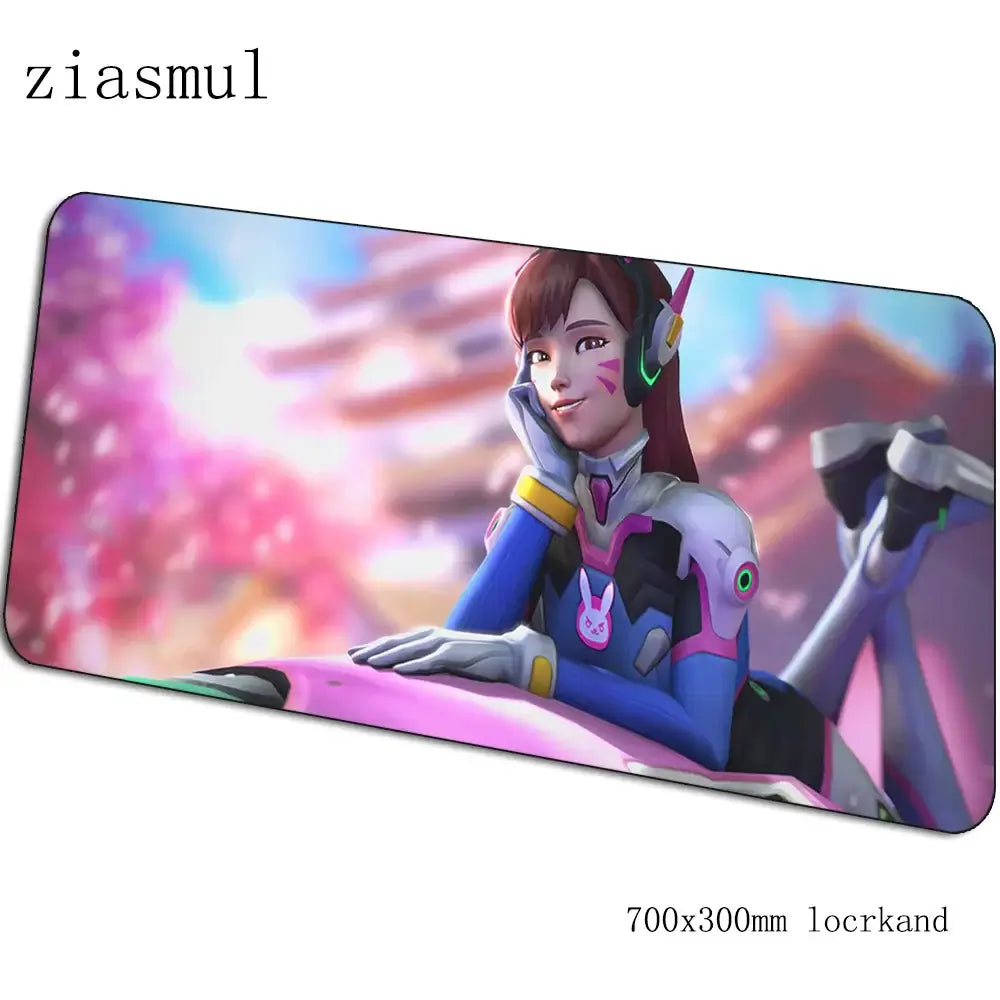 Podkładka pod mysz Dva dla graczy 70x30cm XL, gamingowa mata na biurko do PC i notebooka, urocza podkładka do gier, prezent świąteczny dla gracza