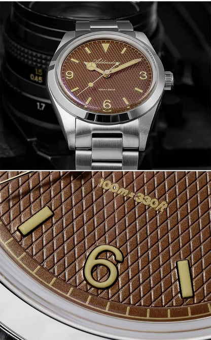 ADDIESDIVE herenhorloge – 316L roestvrijstalen kast, waterdicht tot 10 bar, lichtgevend display, model AD2096 – Luxe quartzhorloge