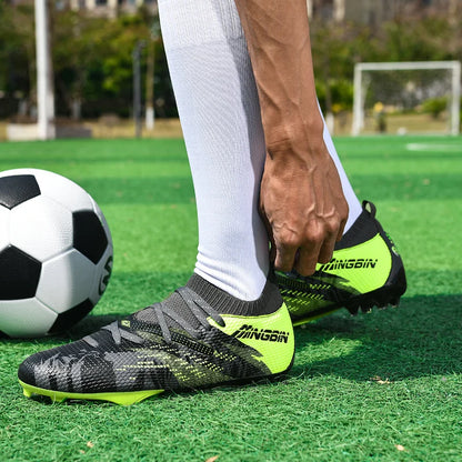 Chaussures de football en mesh respirant pour hommes, crampons de football professionnels, chaussures de football pour jeunes, antidérapantes, baskets pour hommes, Society Chuteira