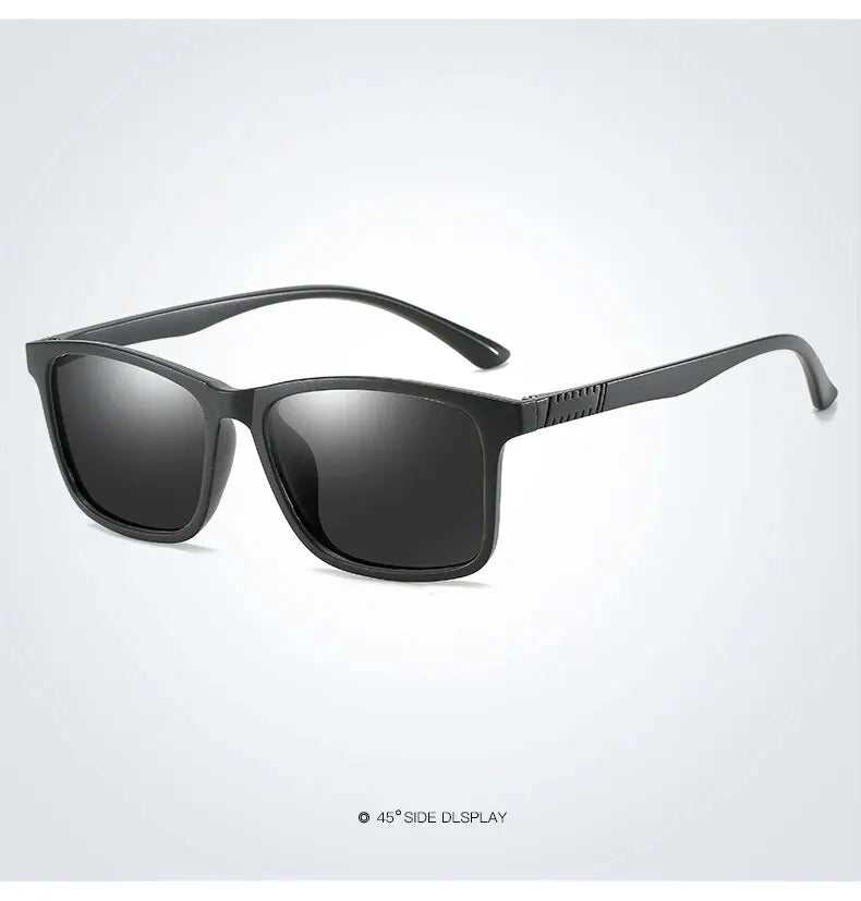 Luxury Men Sunglasses Fashion Vintage Square Ultra Light TR90 Frame Driving Fishing Sun Glasses For Man Eyewear