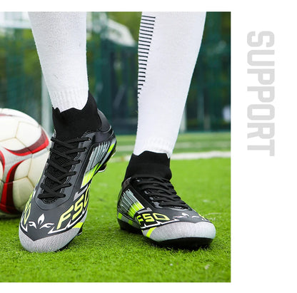 New Men Football Boots Non-Slip Boys Grass Cleats High-quality Match Soccer Shoes Hot-selling Sneakers Outdoor High-top Light