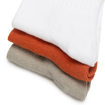 Nike (Nike) Men's and Women's Socks, Breathable, Sweat-Absorbent Sports Socks, Basketball Socks, Fashionable and Versatile Casual Socks (3 Pairs) Sx7676-902