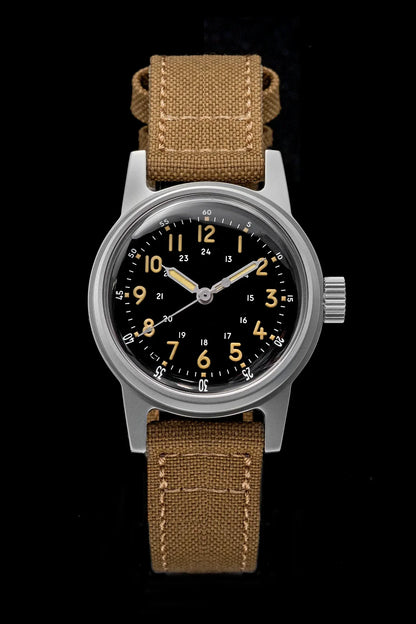 THORN Retro vojenské hodinky 36 mm s strojkem NH35A SHY-043 Sportovní hodinky Unisex Pánské a dámské Luxusní