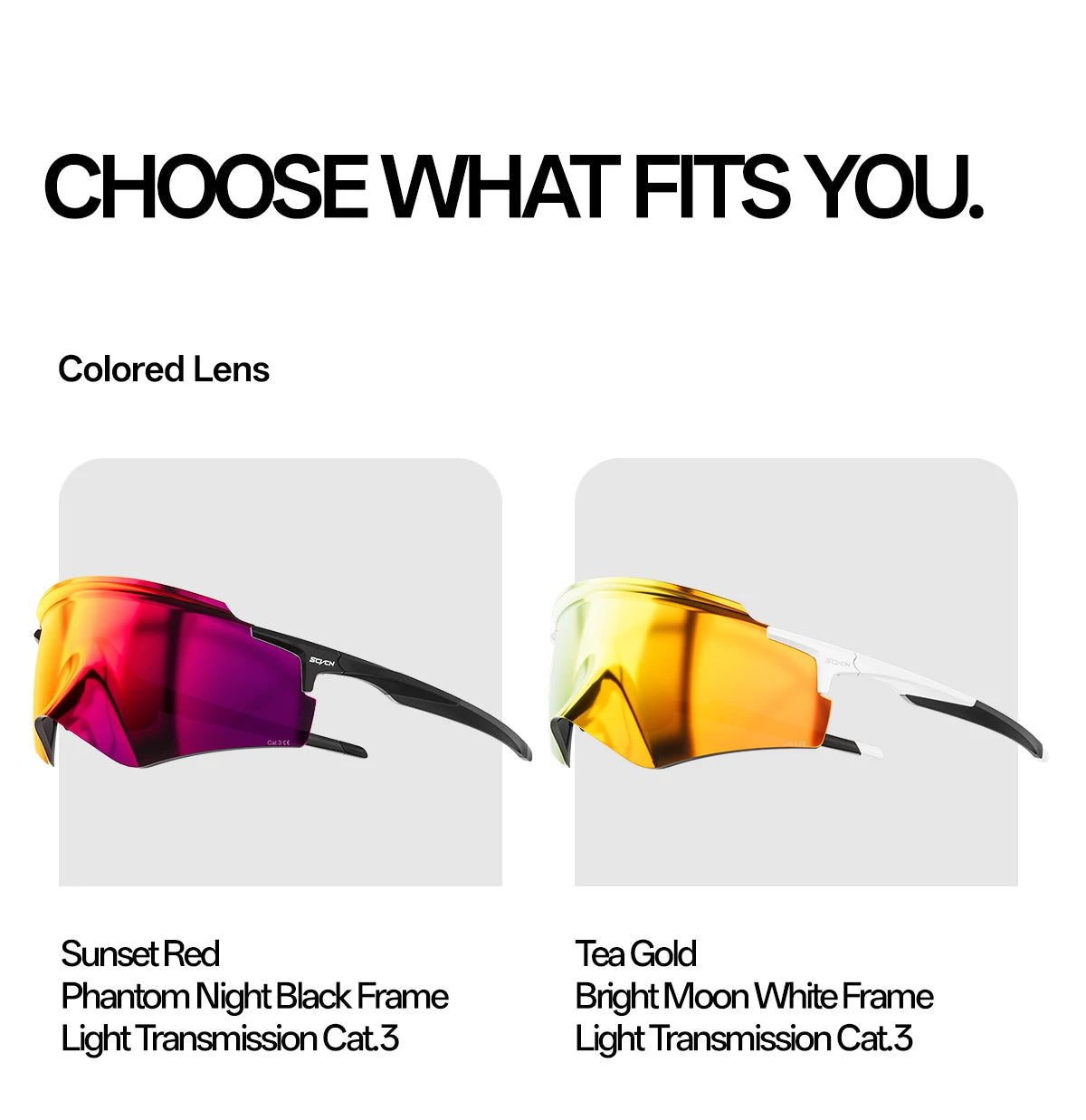 SCVCN Sunglasses for Men New Fashion Cycling Glasses UV400 Lenses Cycling Road Mountain Bike Glasses Women Casual Hiking 2026