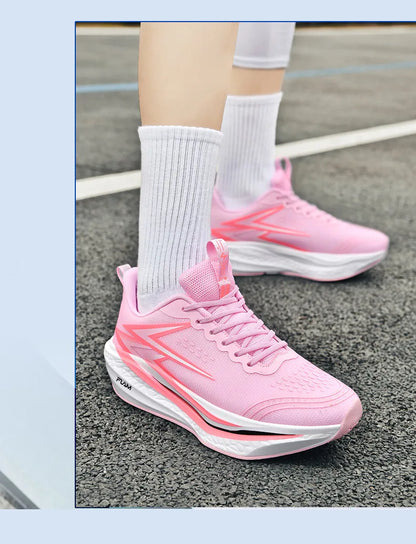 New Running Shoes Men Speciality Marathon Men's Sports Lightweight Carbon Board Women's Comfortable Athletic Nonskid Sneakers