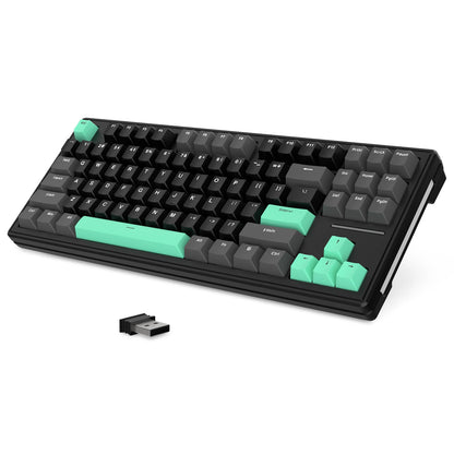 Attack Shark M87 TKL Wireless Mechanical Gaming Keyboard, RGB Backlit Compact Hot-Swappable Gasket Programmable USB-C/BT/2.4GHz