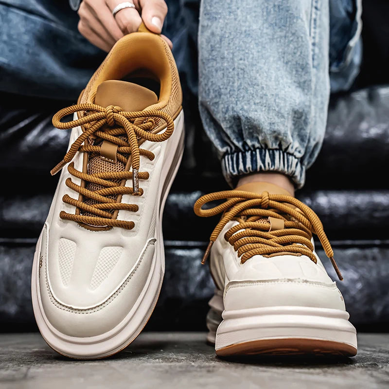 Men's Casual Sneakers, Luxury Trainer Shoes, Breathable Race Running Shoes, Fashion Loafers for Men.