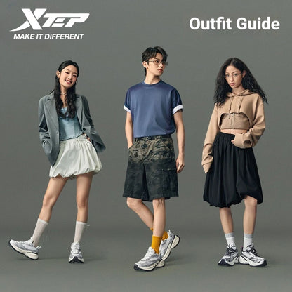 Xtep Basque 3 férfi cipő, retro stílusú, lélegző, luxus, magasságnövelő sportcipő, tavaszi kollekció 874219320001
