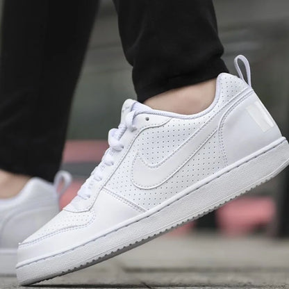 Nike Court Borough Retro versátiles informales antideslizantes transpirables equilibradas de corte bajo blancas Av3171-100