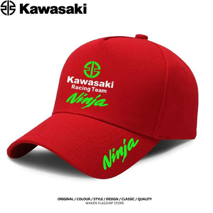 Kawasaki's best-selling duck bill hats, sun hats, competition caps, men's and women's extreme sports fighting baseball caps are