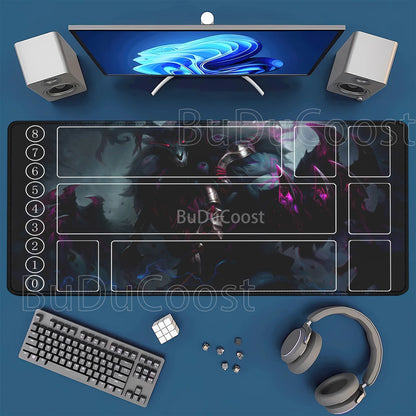 HD-tulostettu leikkimatto League of Mouse Pad Legends Riftbound -sarja TCG LOL-kortti 600x350 mm toimisto Ommellut reunat Lautapeli Pöytämatto