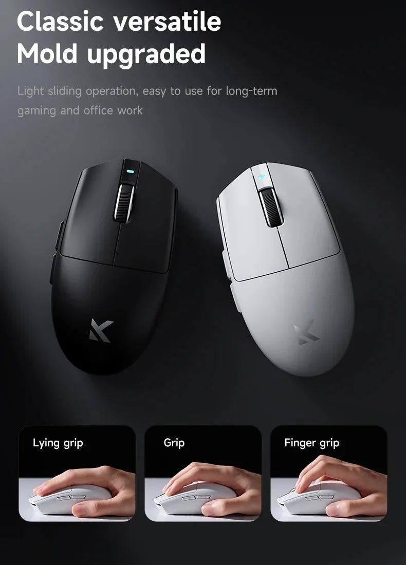 Безжична е-спорт мишка MCHOSE G3 V2 Pro, лека, с три режима, Bluetooth, PAW3395, висока производителност, 800mAh, за игри и офис, 59g
