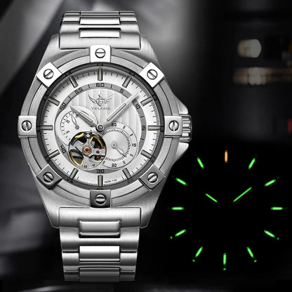Yelang V1024 Men's Brand Watches 44mm Japan Miyota 82S7 Automatic Mechanical Movement Luminous Men's 100m Waterproof Business Watch