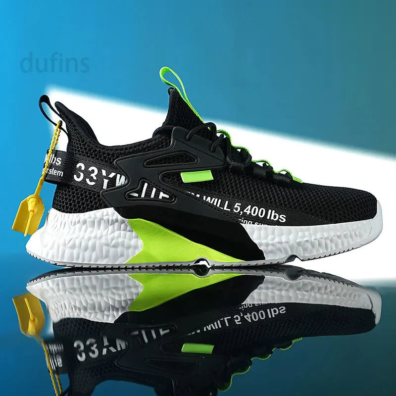 Scarpe da uomo nuove, sneakers, leggere, casual, alla moda, da corsa, elastiche, per il tempo libero, in rete, estive, sportive, da tennis, da passeggio, taglia