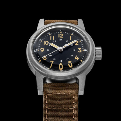THORN Retro vojenské hodinky 36 mm s strojkem NH35A SHY-043 Sportovní hodinky Unisex Pánské a dámské Luxusní