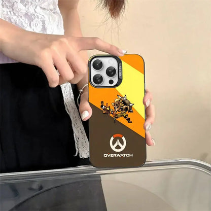Game O-Overwatch Pixel Style Phone Case For IPhone 17 16 15 14 13 12 11 Pro MAX Matte Shockproof Back Anti Fall Matte Cover