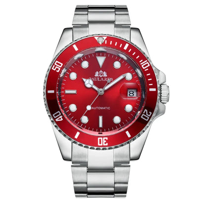 Automatic Mens Watch Mechanical Movement Stainless Steel Gold Silver Green Red Dial Date Strong Luminous Luxury Watches