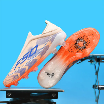 New Men's Soccer Shoes Match Indoor Hot-Selling Outdoor Football Boots Grass Cleats High-Top Futsal Sneakers Non-Slip High-Quality
