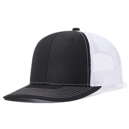 Hot Sale Unisex Cap Slight Curved Brim Style Trucker Hat  Men & Women Casual Outdoor Breathable Summer Cap