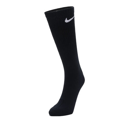 Nike (Nike) Men's and Women's Socks, Breathable, Sweat-Absorbent Sports Socks, Basketball Socks, Fashionable and Versatile Casual Socks (3 Pairs) Sx7676-902