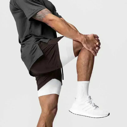 Vegeta Dragon Ball Summer Men Women Fitness 2025 Double-layer Fake Two-piece Loose Sports Training Running Shorts Casual Pants